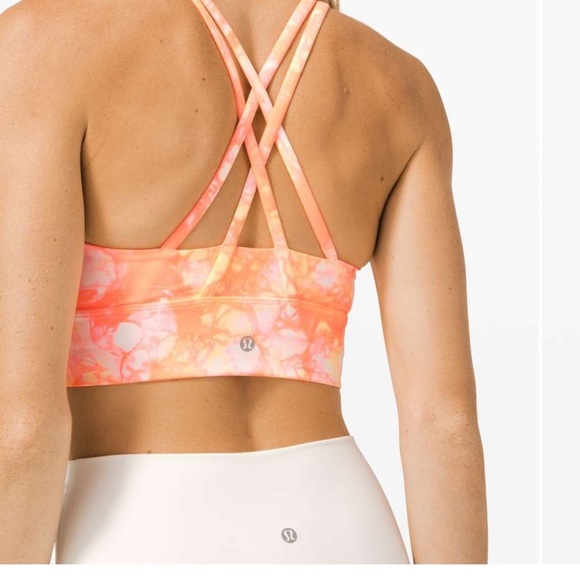 lululemon athletica Other - Lululemon Energy Bra High Neck Long Line Size 4 Shibori